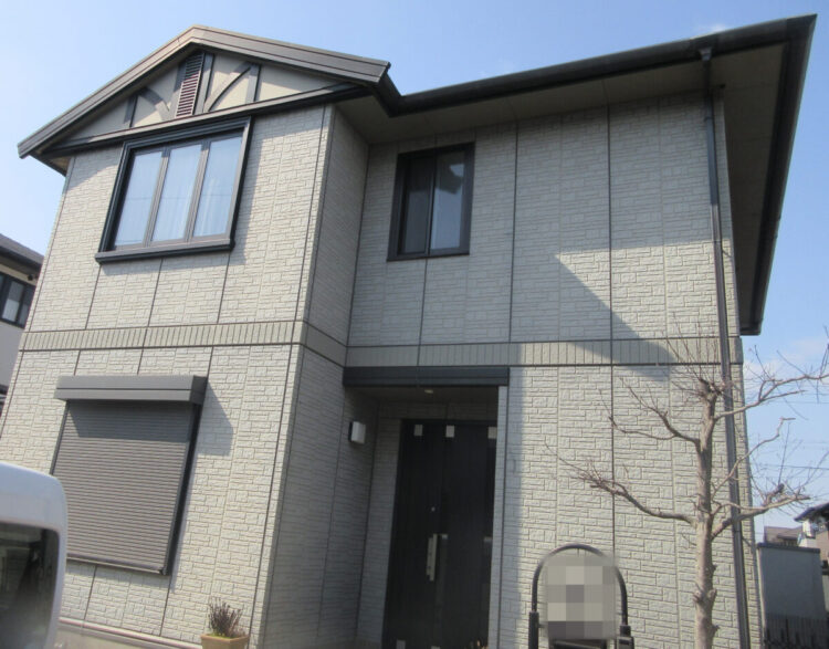 奈良県北葛城郡上牧町M様邸　外壁塗装・屋根塗装工事 施工前の写真