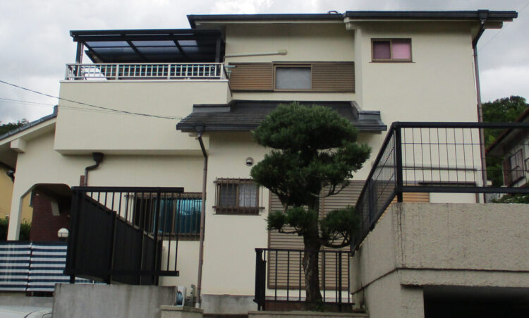 奈良県葛城市K様邸　外壁塗装・屋根塗装工事 施工前の写真
