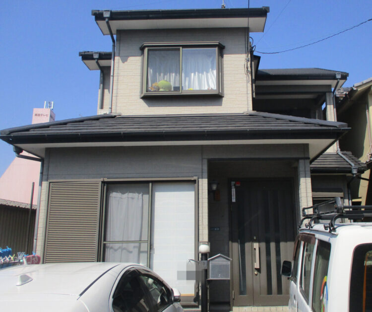 奈良大和高田市K様邸　外壁塗装・防水工事 施工前の写真