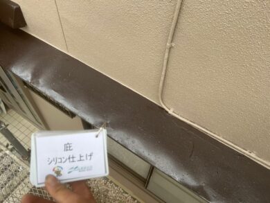奈良県奈良市W様邸　外壁塗装・屋根塗装・防水工事　 庇シリコン仕上げ