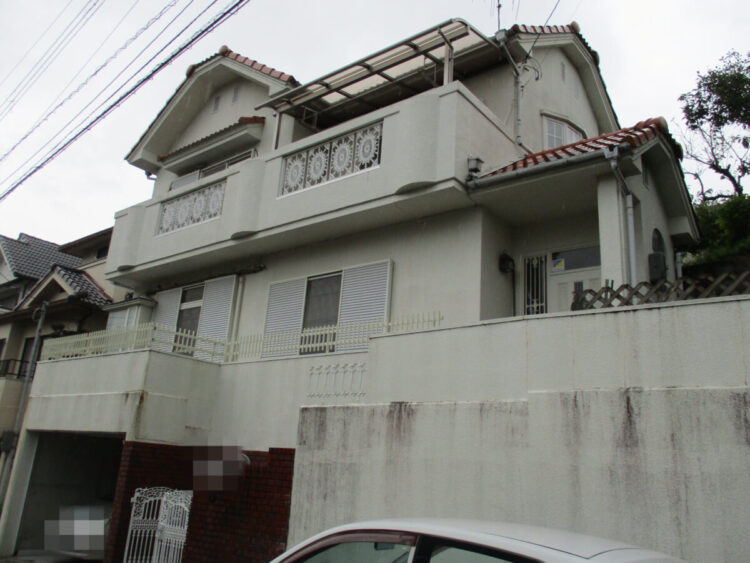 奈良県生駒市S様邸　外壁塗装・屋根塗装工事 施工前の写真
