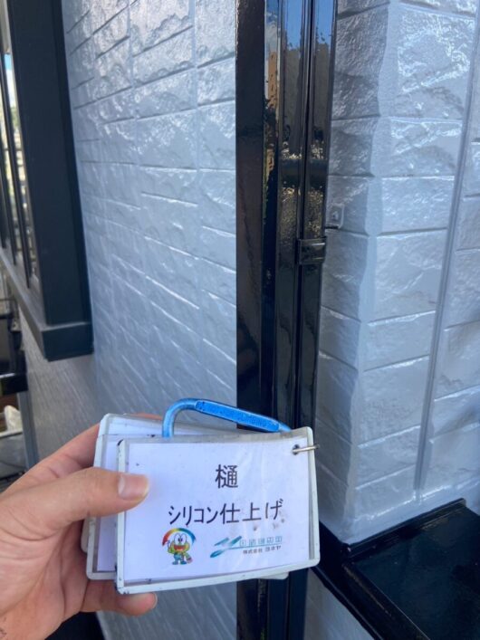 奈良県生駒市K様邸　外壁塗装・屋根塗装工事 樋シリコン仕上げ