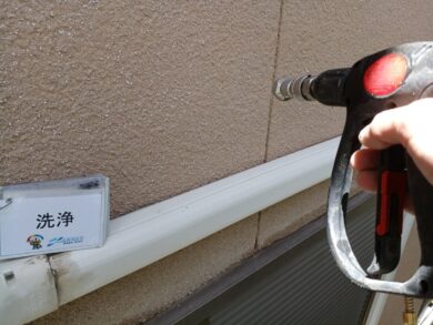 奈良県奈良市N様邸　外壁塗装工事 洗浄