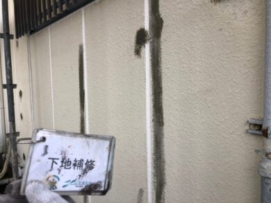 奈良葛城市M様　外壁塗装工事 下地補修