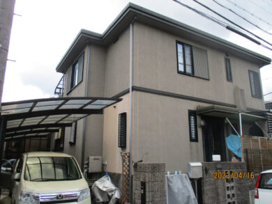 京都府相楽郡精華町M様邸　外壁塗装・屋根塗装工事 施工前の写真