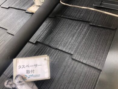 奈良御所市N様邸　外壁塗装・屋根塗装・防水工事 タスペーサー取り付け