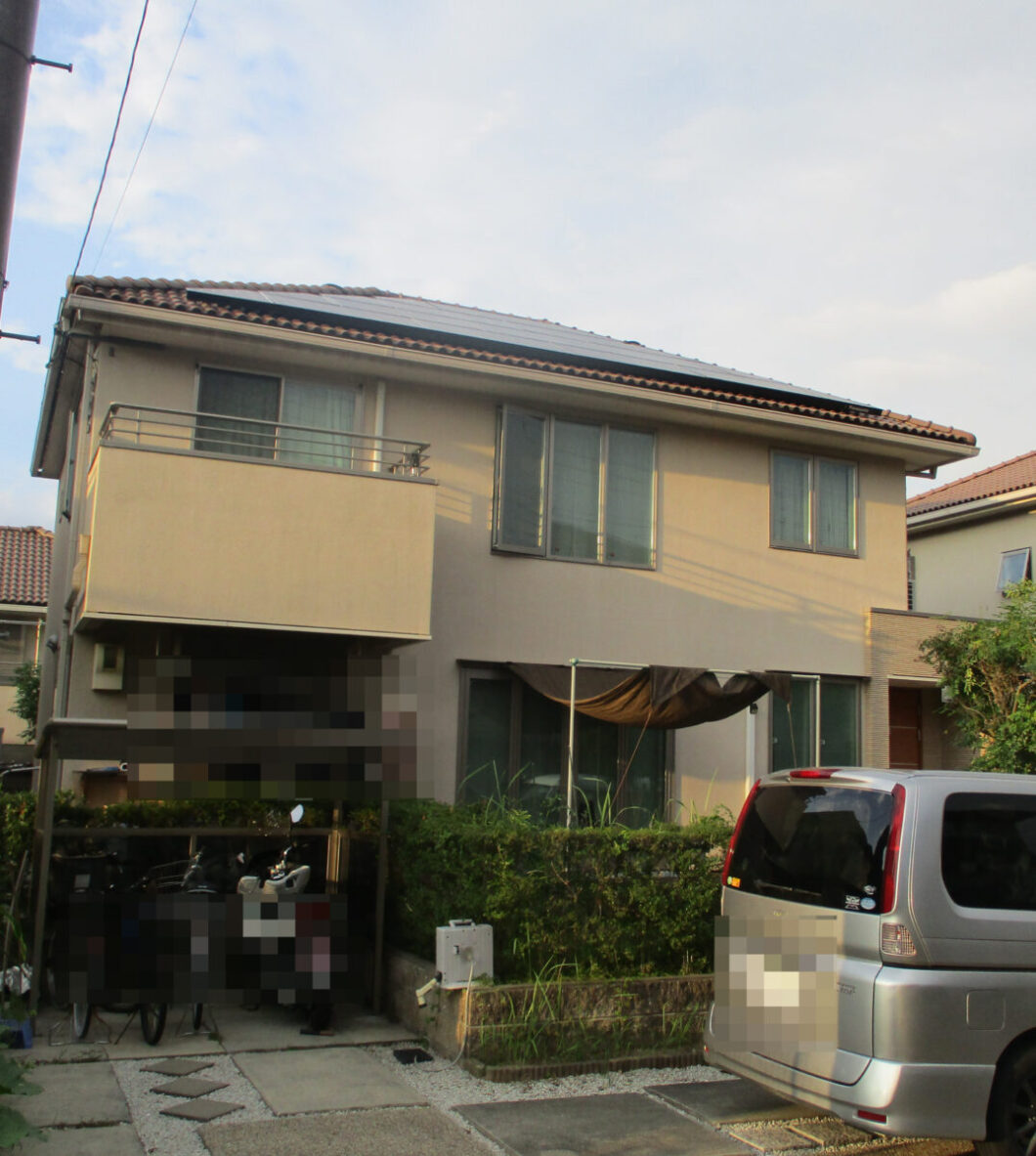 京都府相楽郡精華町T様邸　外壁塗装・防水工事 施工前の写真