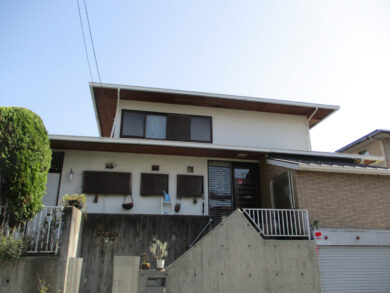 奈良県生駒市G様邸　外壁塗装・屋根塗装工事 施工前の写真