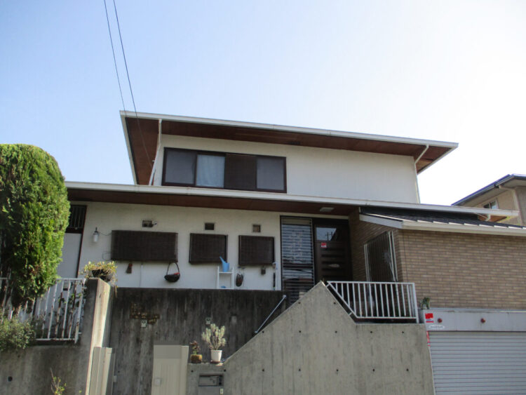 奈良県生駒市G様邸　外壁塗装・屋根塗装工事 施工前の写真