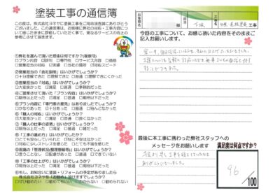 奈良生駒郡斑鳩町M様邸　外壁塗装・屋根塗装・防水工事のお客様の声