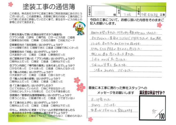 奈良大和高田市K様邸　外壁塗装・屋根塗装工事 施工後の写真
