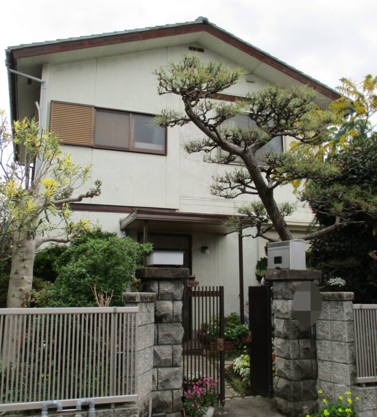 奈良県大和高田市K様邸　外壁塗装工事 施工前の写真