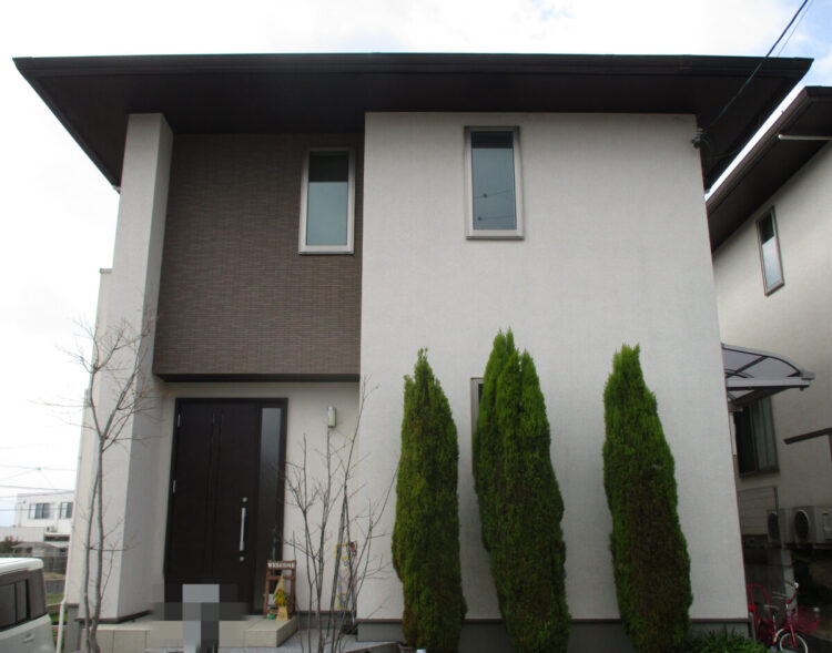 奈良県生駒郡三郷町F様邸　外壁塗装・屋根塗装・防水工事 施工前の写真