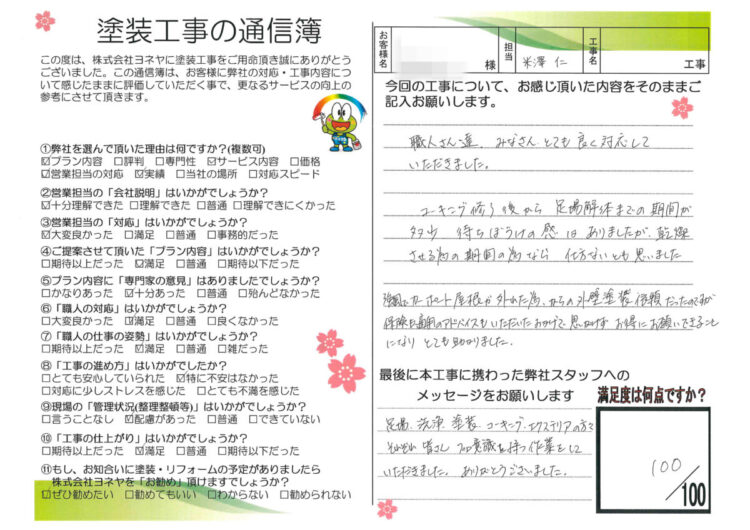 奈良大和高田市F様邸　外壁塗装・防水工事 施工後の写真