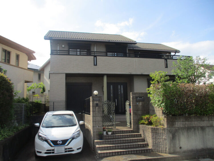 奈良県生駒市U様邸　外壁塗装・屋根塗装・防水工事 施工前の写真