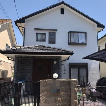 奈良の香芝市の株式会社ヨネヤの外壁塗装と屋根塗装のホワイト