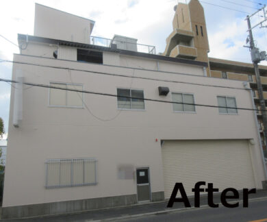 奈良の香芝市の株式会社ヨネヤの外壁塗装と屋根塗装の工場