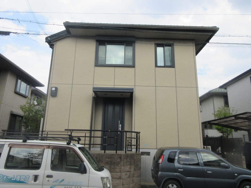 奈良県北葛城郡上牧町N様邸　外壁塗装工事 施工前の写真