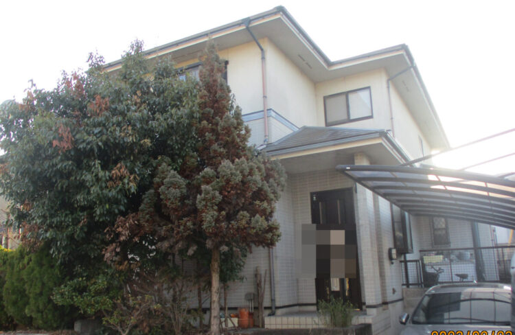 奈良県奈良市S様邸　外壁塗装・屋根塗装工事 施工前の写真