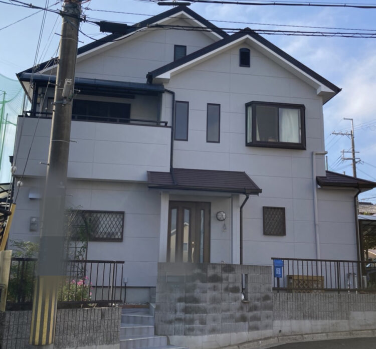奈良県北葛城郡上牧町O様邸　外壁塗装・屋根塗装・防水工事 施工後の写真