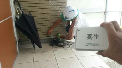 奈良奈良市I様　外壁塗装・屋根塗装・防水工事 養生