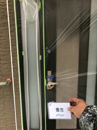 奈良御所市N様　外壁塗装・屋根塗装工事 養生