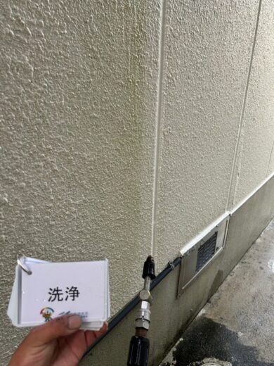 奈良県北葛城郡王寺町N様邸　外壁塗装・防水工事 洗浄