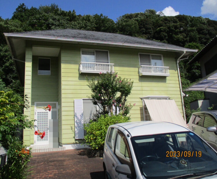 奈良県生駒市K様邸　外壁塗装・屋根塗装工事 施工前の写真
