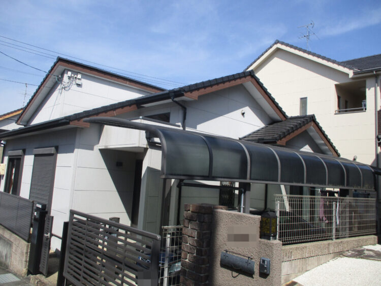 奈良香芝市Y様邸　外壁塗装工事 施工前の写真