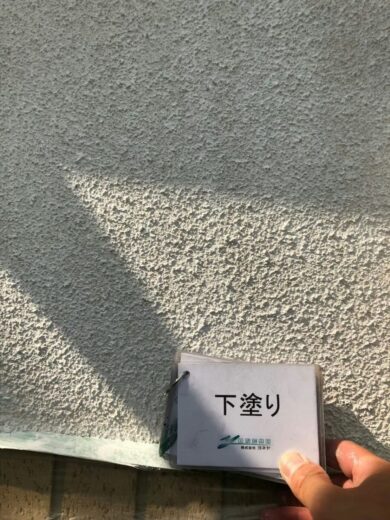 奈良香芝市T様邸　外壁塗装・屋根塗装・防水工事 外壁塗装下塗り