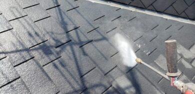 奈良大和高田市O様邸　外壁塗装・屋根塗装・防水工事 洗浄