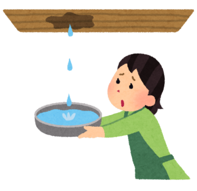 奈良の香芝の株式会社ヨネヤの外壁塗装と屋根塗装の雨漏りしている家