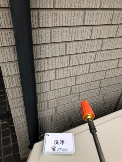 奈良香芝市I様　外壁塗装工事 高圧洗浄